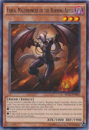Unlimited Farfa, Malebranche of the Burning Abyss [SECE-EN082 Lightly Played] Rare