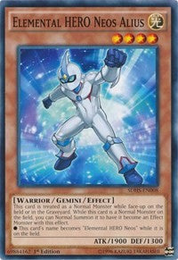 1st Edition Elemental HERO Neos Alius [SDHS-EN008 Moderately Played] Common / Short Print