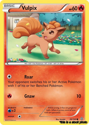 20/160 Vulpix Common Reverse Holofoil