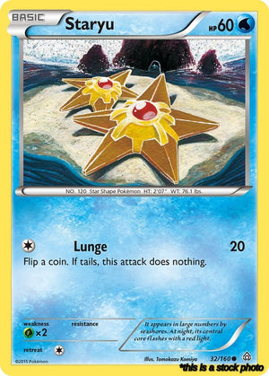 Normal Staryu [32/160 Lightly Played ]