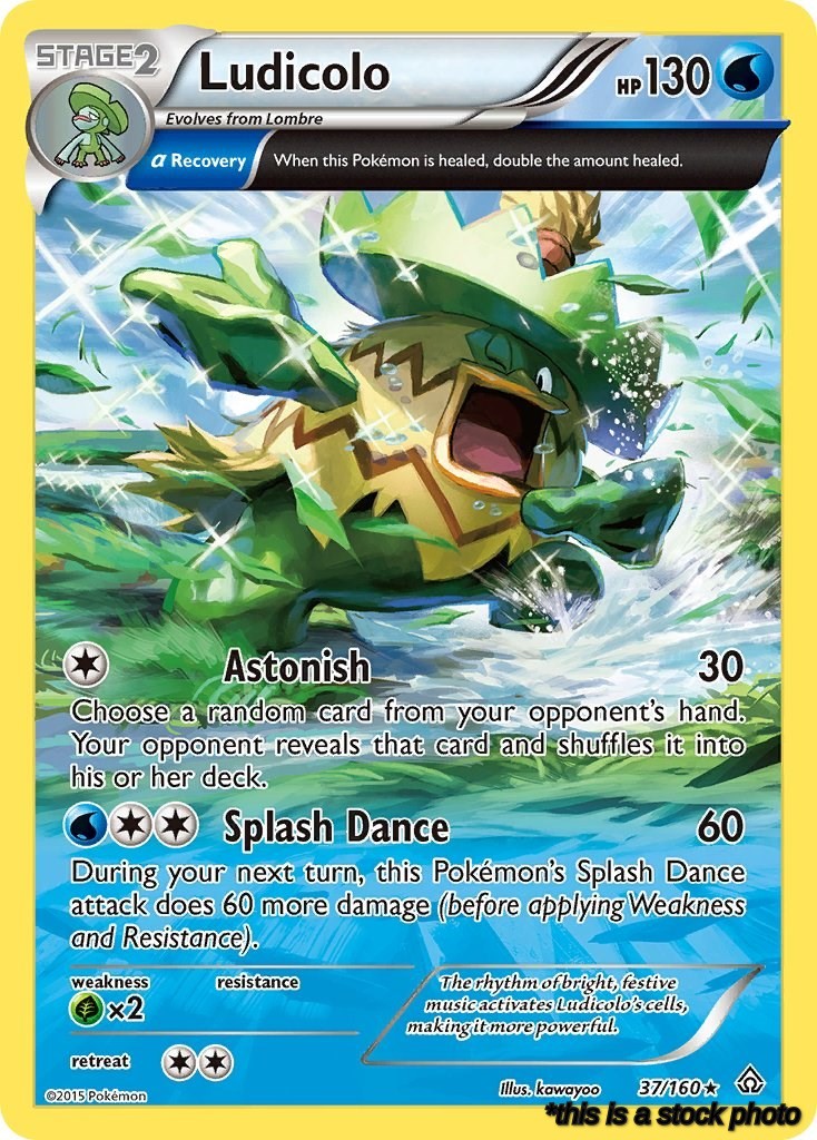 37/160 Ludicolo (Alpha) Rare Normal