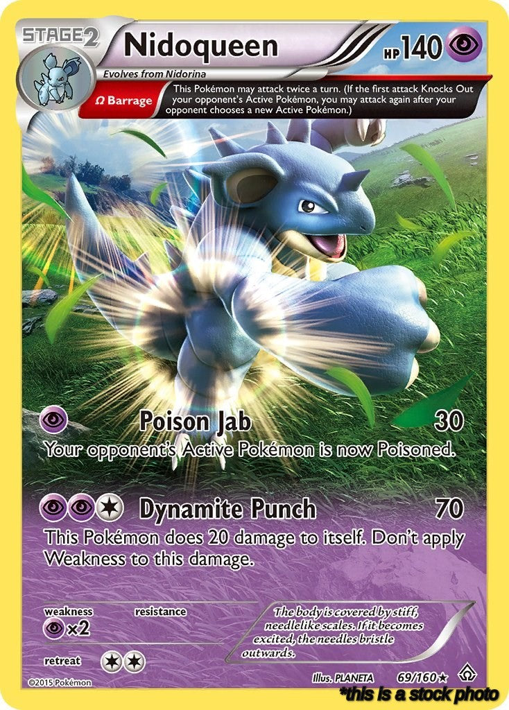 Rare Nidoqueen (Omega) [69/160 Near Mint ]