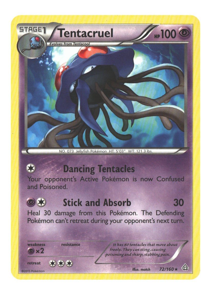 72/160 Tentacruel Rare Normal