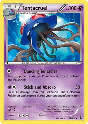 Rare Tentacruel [72/160 Near Mint ]