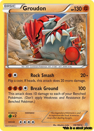 84/160 Groudon Rare Normal