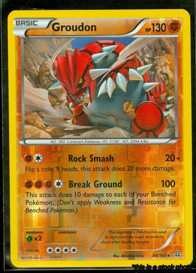 84/160 Groudon Rare Reverse Holofoil