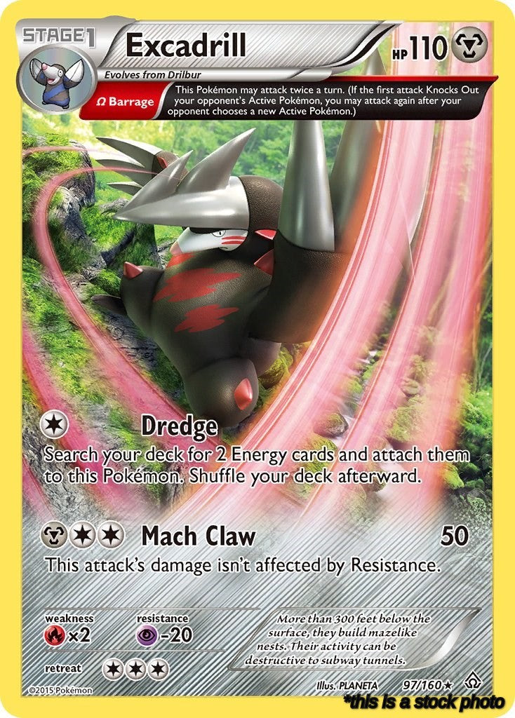 97/160 Excadrill (Omega) Holo Rare Holofoil