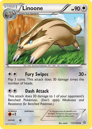 Uncommon Linoone [112/160 Near Mint ]