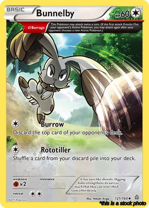 121/160 Bunnelby (Omega) Uncommon Normal
