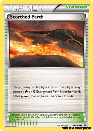 Reverse Holofoil Scorched Earth [138/160 Lightly Played ]