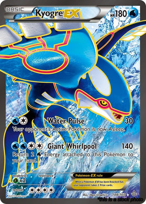 148/160 Kyogre EX (148 Full Art) Ultra Rare Holofoil