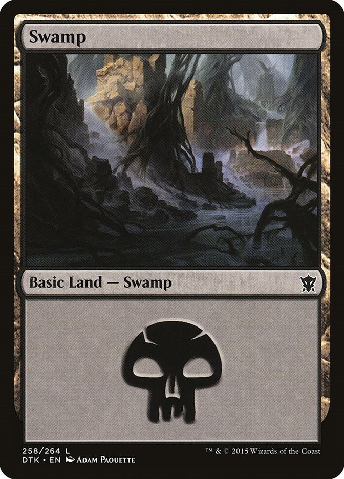 Swamp (258) [DTK/258] 2015 Magic: The Gathering