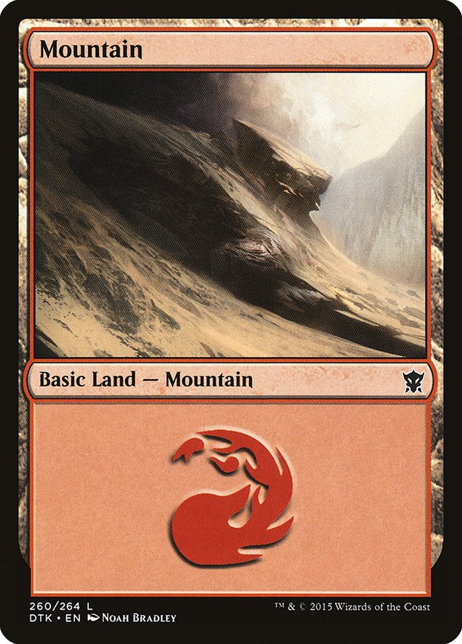 Mountain (260) [DTK/260] 2015 Magic: The Gathering