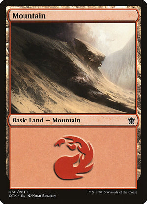 Mountain (260) [DTK/260] 2015 Magic: The Gathering