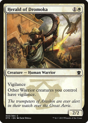 Herald of Dromoka [DTK/22] 2015 Magic: The Gathering