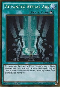 1st Edition Advanced Ritual Art [PGL2-EN050 Moderately Played] Gold Rare