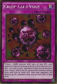 1st Edition Crush Card Virus [PGL2-EN070 Moderately Played] Gold Rare