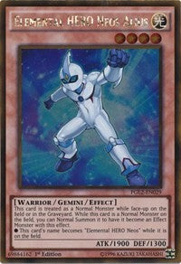1st Edition Elemental HERO Neos Alius [PGL2-EN029 Near Mint] Gold Rare