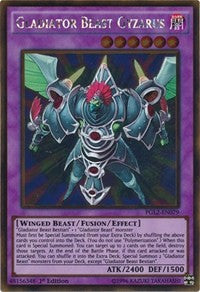 1st Edition Gladiator Beast Gyzarus [PGL2-EN079 Near Mint] Gold Rare