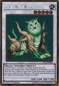 1st Edition Naturia Beast [PGL2-EN086 Moderately Played] Gold Rare