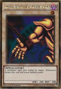 1st Edition Right Arm of the Forbidden One [PGL2-EN024 Lightly Played] Gold Rare