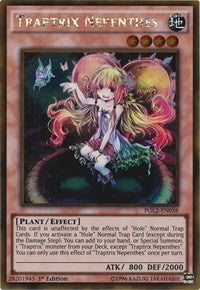 1st Edition Traptrix Nepenthes [PGL2-EN038 Moderately Played] Gold Rare