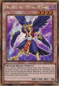 1st Edition Blackwing - Kris the Crack of Dawn [PGL2-EN006 Near Mint] Gold Secret Rare