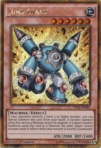 1st Edition Junk Giant [PGL2-EN001 Moderately Played] Gold Secret Rare