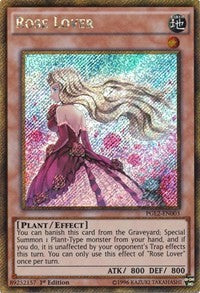 1st Edition Rose Lover [PGL2-EN003 Lightly Played] Gold Secret Rare