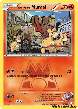 Common Team Magma's Numel [1/34 Moderately Played ]