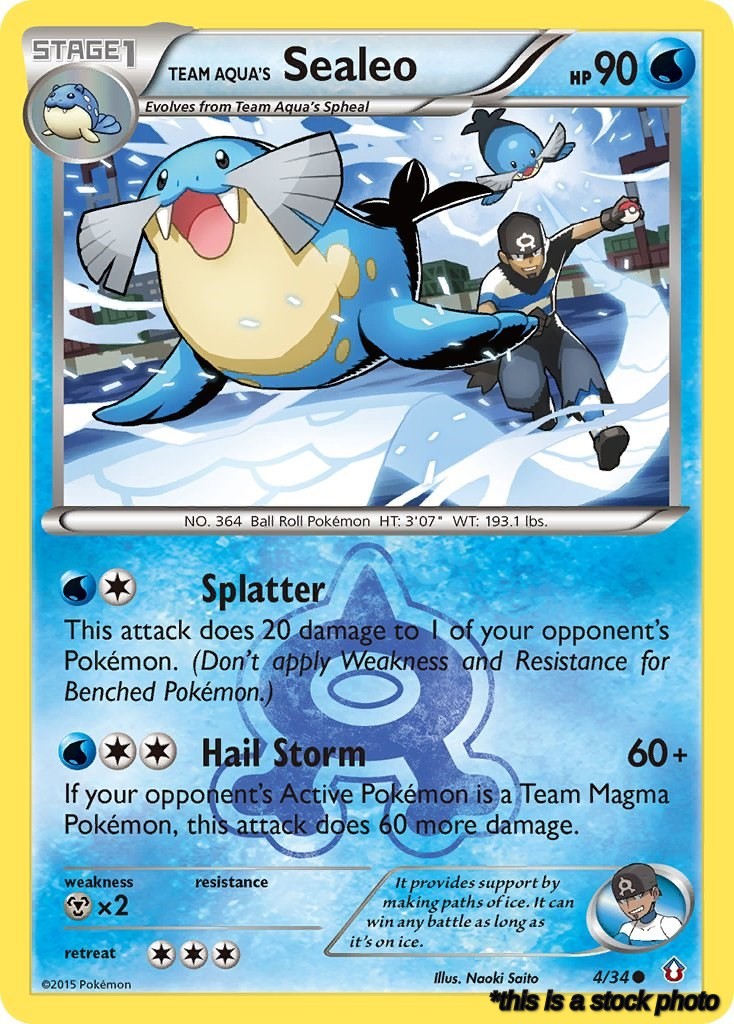Common Team Aqua's Sealeo [4/34 Moderately Played ]