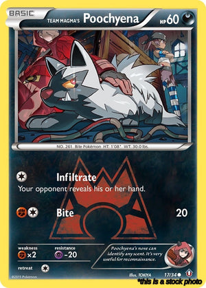 Normal Team Magma's Poochyena [17/34 Near Mint ]