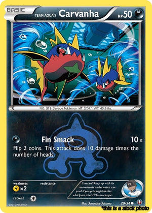Common Team Aqua's Carvanha [20/34 Moderately Played ]