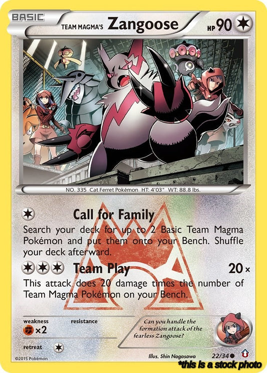 Normal Team Magma's Zangoose [22/34 Near Mint ]