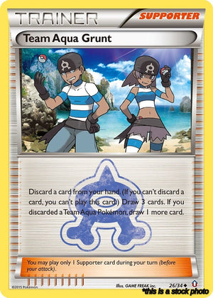 Normal Team Aqua Grunt [26/34 Near Mint ]