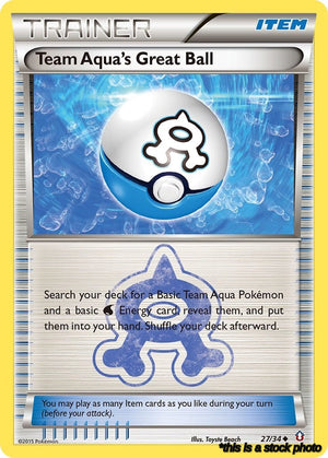 Normal Team Aqua's Great Ball [27/34 Moderately Played ]