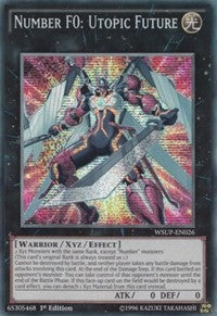 1st Edition Number F0: Utopic Future [WSUP-EN026 Lightly Played] Prismatic Secret Rare