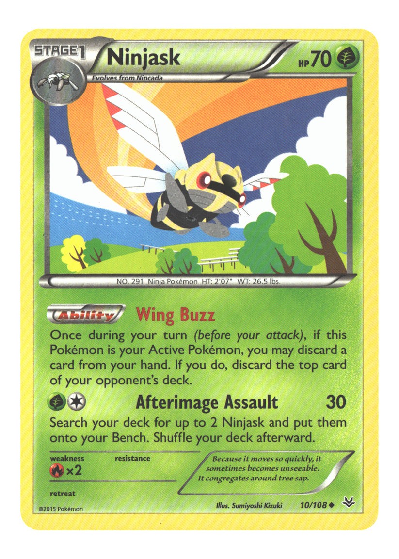 10/108 Ninjask Uncommon Normal