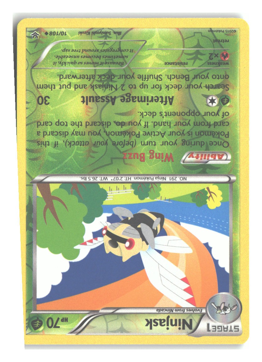 10/108 Ninjask Uncommon Reverse Holofoil