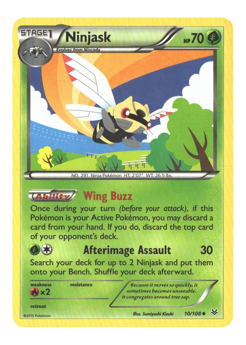 10/108 Ninjask Uncommon Normal