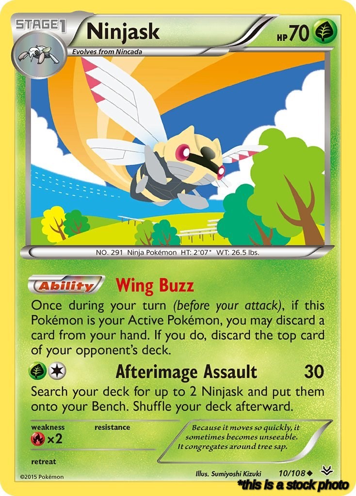 10/108 Ninjask Uncommon Reverse Holofoil
