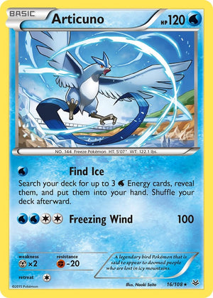 Rare Articuno (16) [16/108 Near Mint ]
