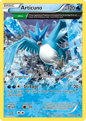 Rare Articuno (17 Delta) [17/108 Near Mint ]