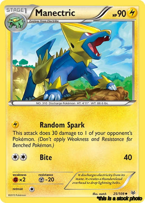 25/108 Manectric Uncommon Reverse Holofoil