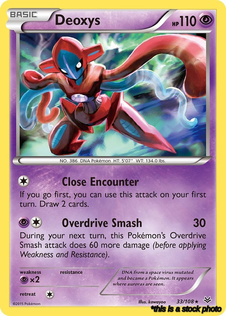33/108 Deoxys Holo Rare Reverse Holofoil