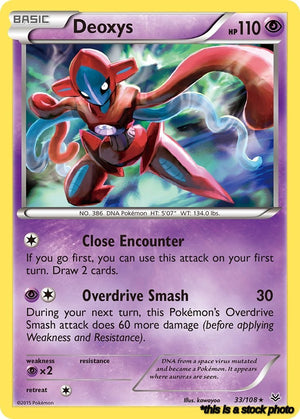 33/108 Deoxys Holo Rare Reverse Holofoil
