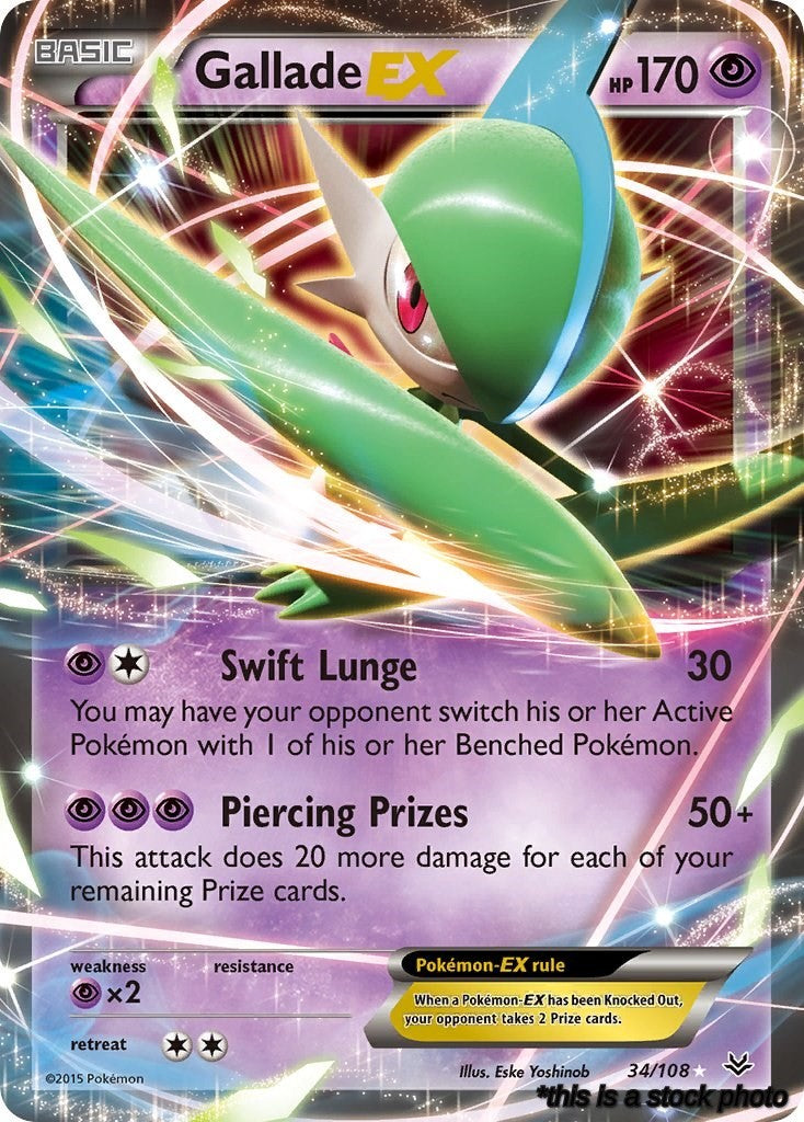 34/108 Gallade EX Ultra Rare Holofoil