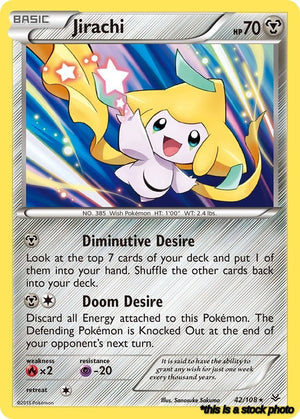 Holofoil Jirachi [42/108 Moderately Played ]