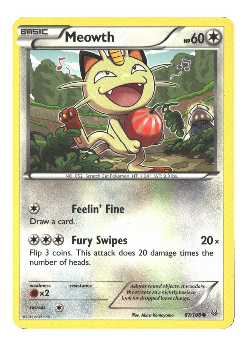 67/108 Meowth Common Normal