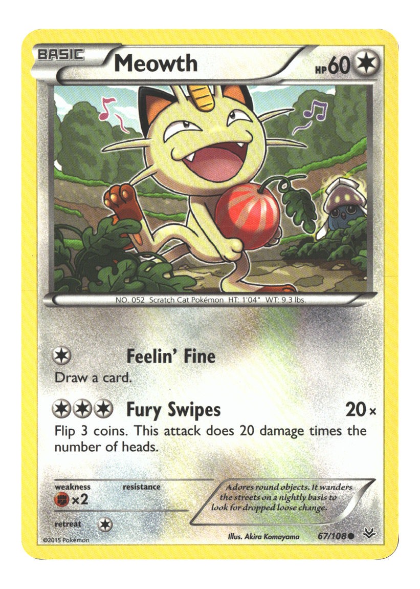 67/108 Meowth Common Normal